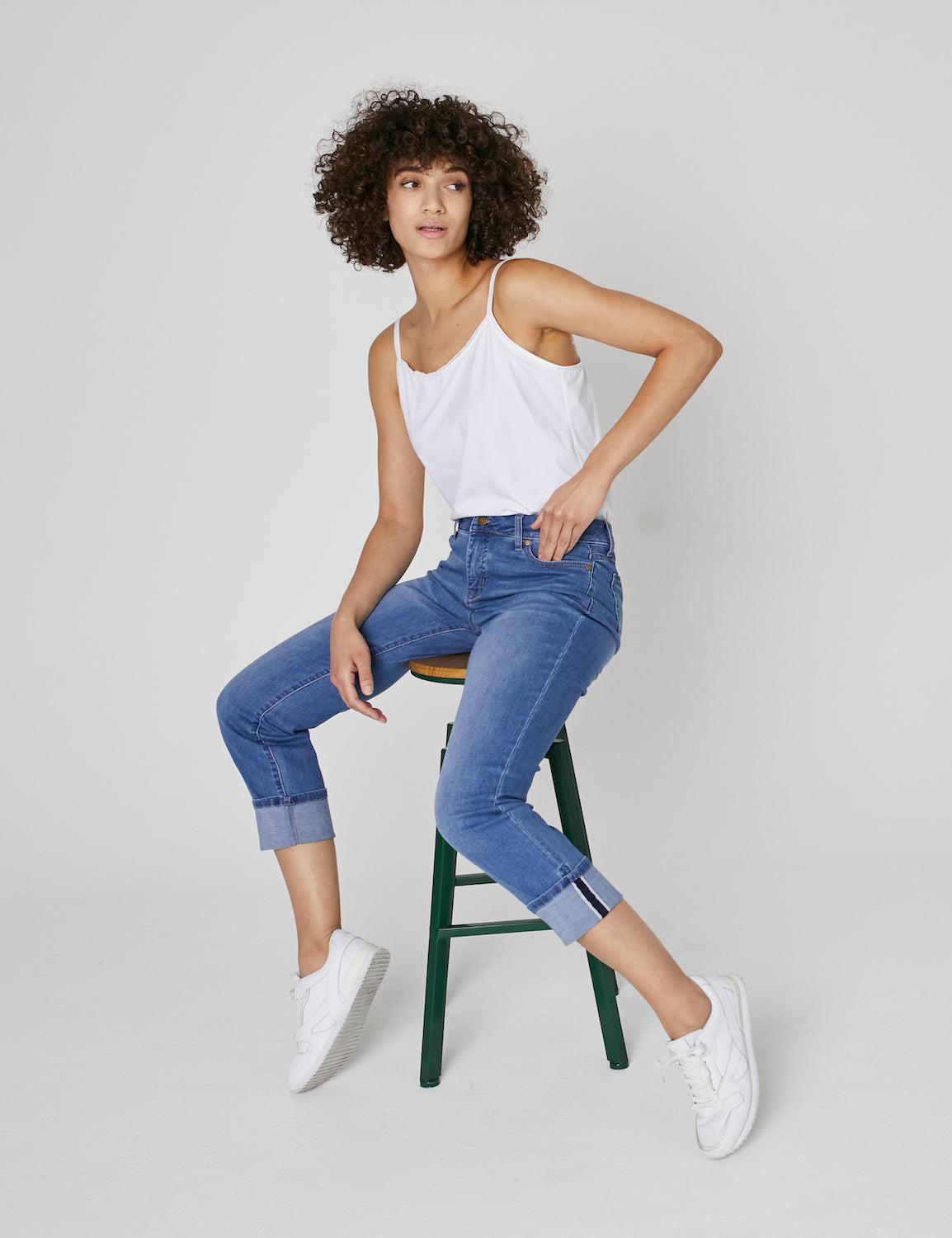 Westport Signature Girlfriend Jeans with Selvedge Cuff