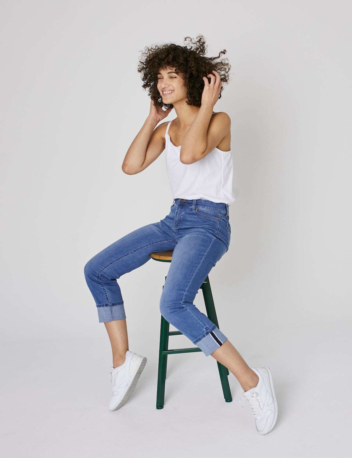 Westport Signature Girlfriend Jeans with Selvedge Cuff