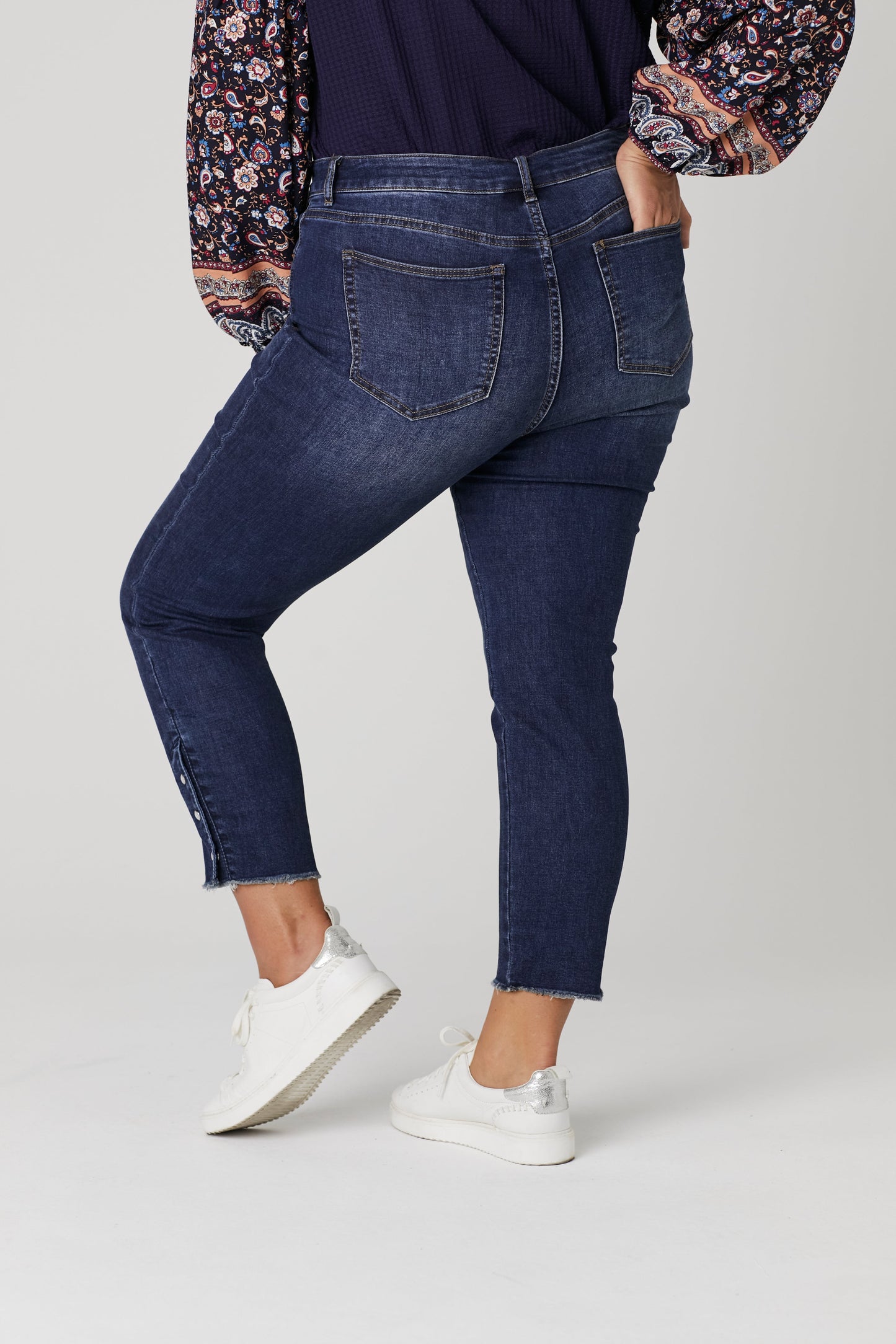 Westport Signature Skinny Jeans with Snap Button At Ankle - Plus