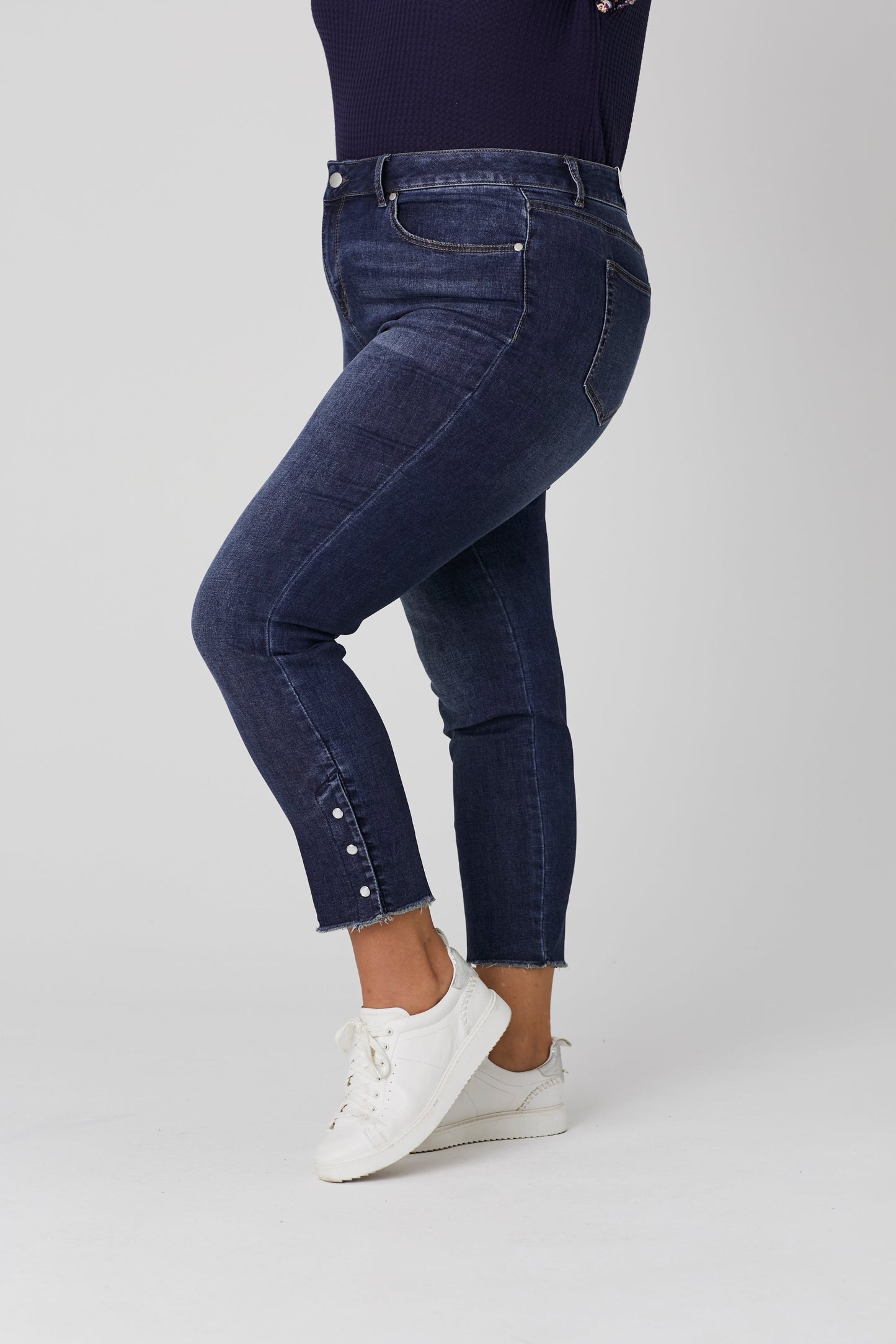 Westport Signature Skinny Jeans with Snap Button At Ankle - Plus