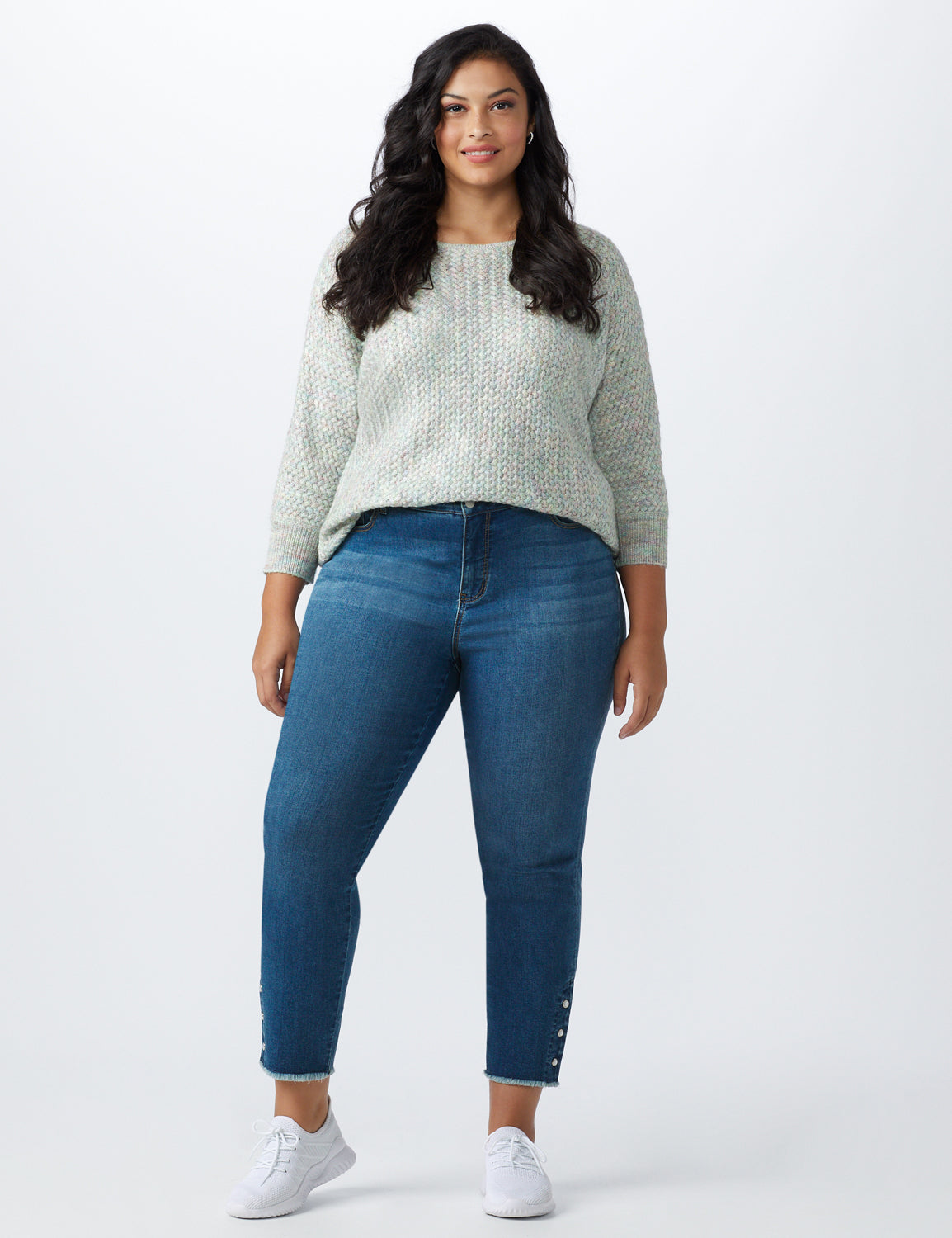 Westport Signature Skinny Jeans with Snap Button At Ankle - Plus