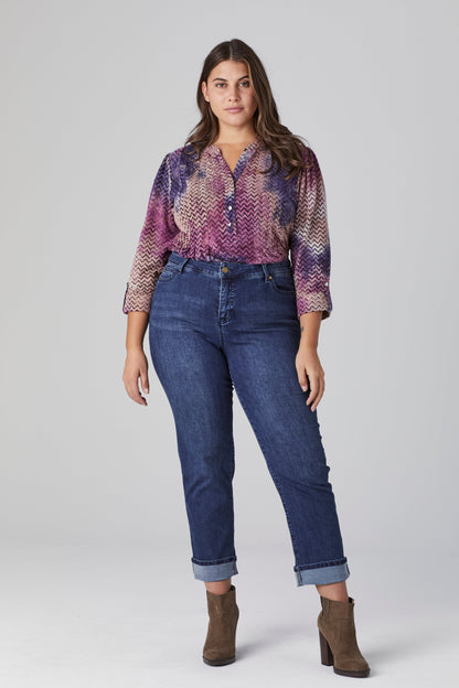 Westport Signature Girlfriend Jeans with Selvedge Cuff - Plus