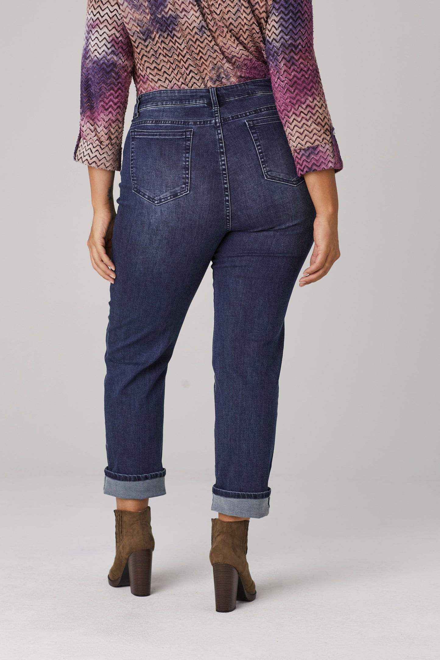 Westport Signature Girlfriend Jeans with Selvedge Cuff - Plus