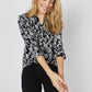 Roz & Ali Black And White Floral Popover