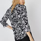 Roz & Ali Black And White Floral Popover