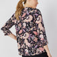 Roz & Ali Floral Diamond Stitch Pintuck Popover