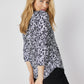 Roz & Ali Floral Ruffle Neck Popover