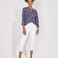 Roz & Ali Denim Friendly Floral & Paisley Popover