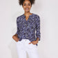 Roz & Ali Denim Friendly Floral & Paisley Popover