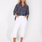 Roz & Ali Denim Friendly Floral & Paisley Popover - Plus