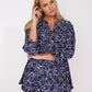 Roz & Ali Denim Friendly Floral & Paisley Popover - Plus