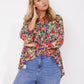 Roz & Ali Bright Floral Mesh Popover - Plus