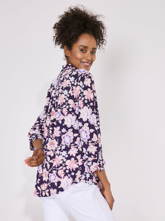 Roz & Ali Navy Ground Floral Popover