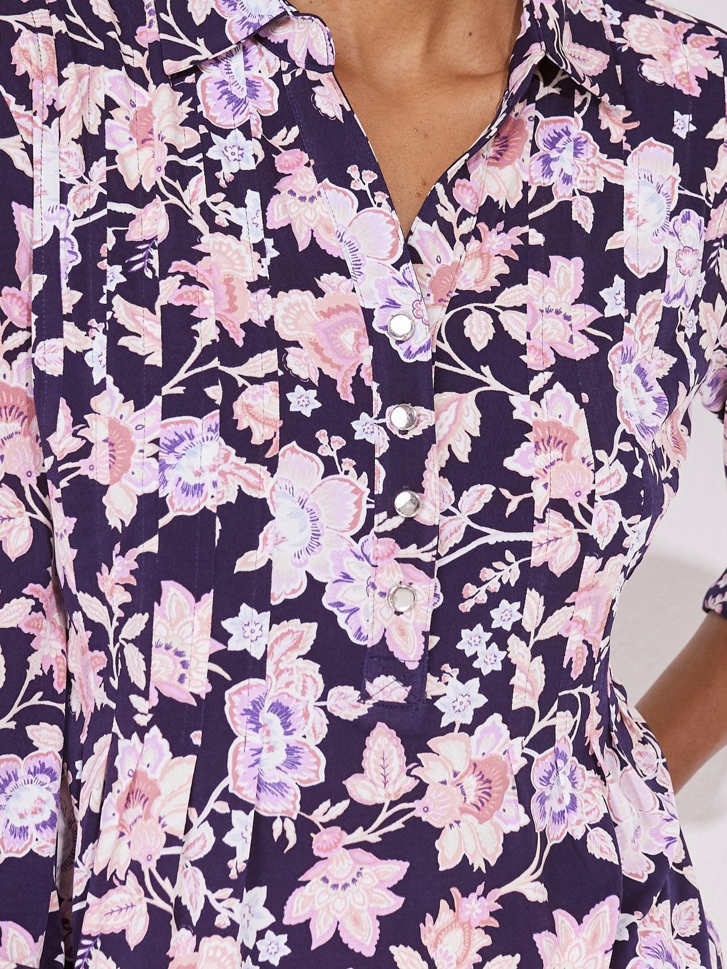 Roz & Ali Navy Ground Floral Popover