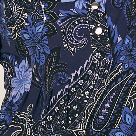 Roz & Ali Navy Paisley & Floral Popover