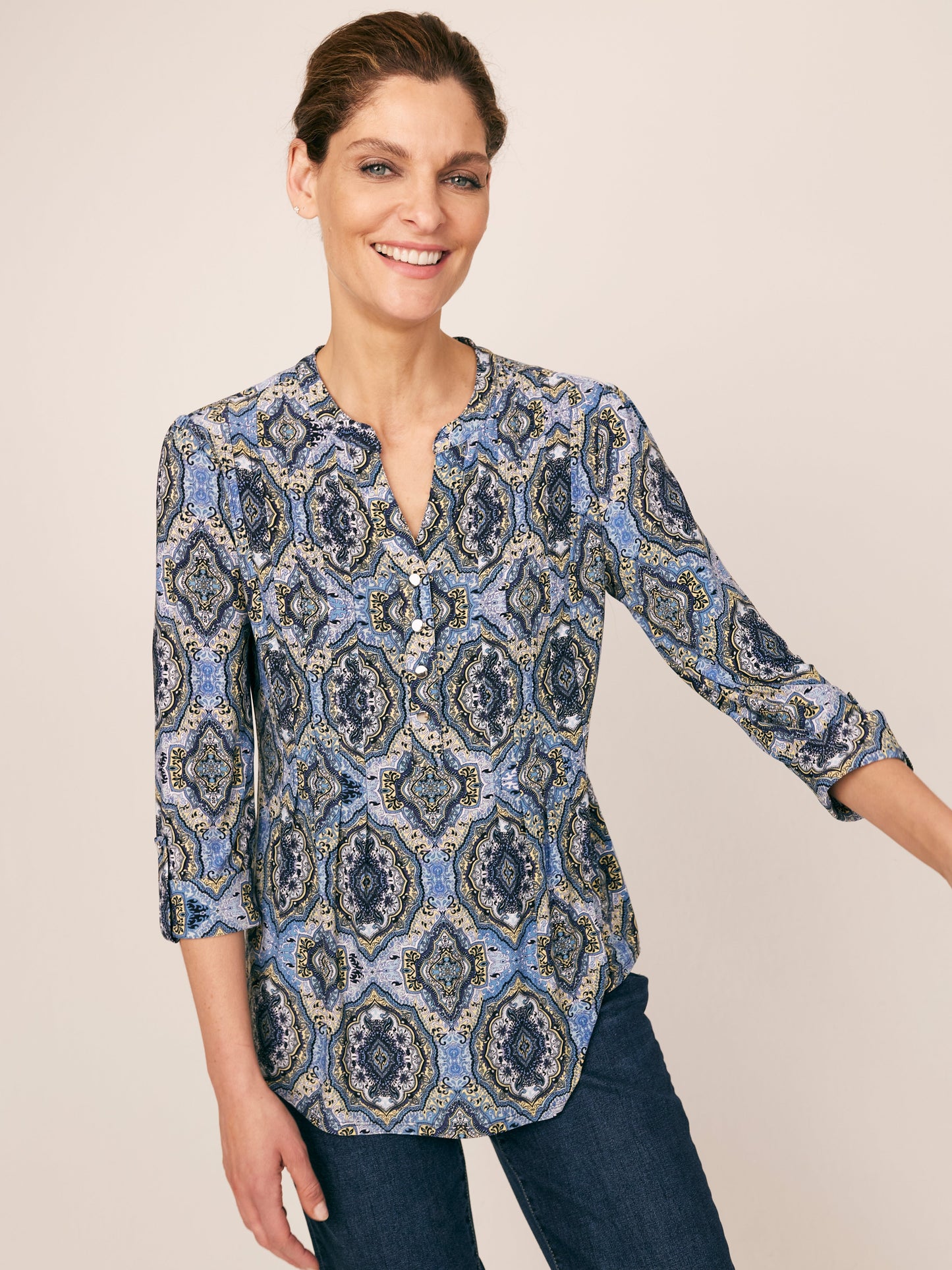 Roz & Ali Blue Yellow Mandala Popover