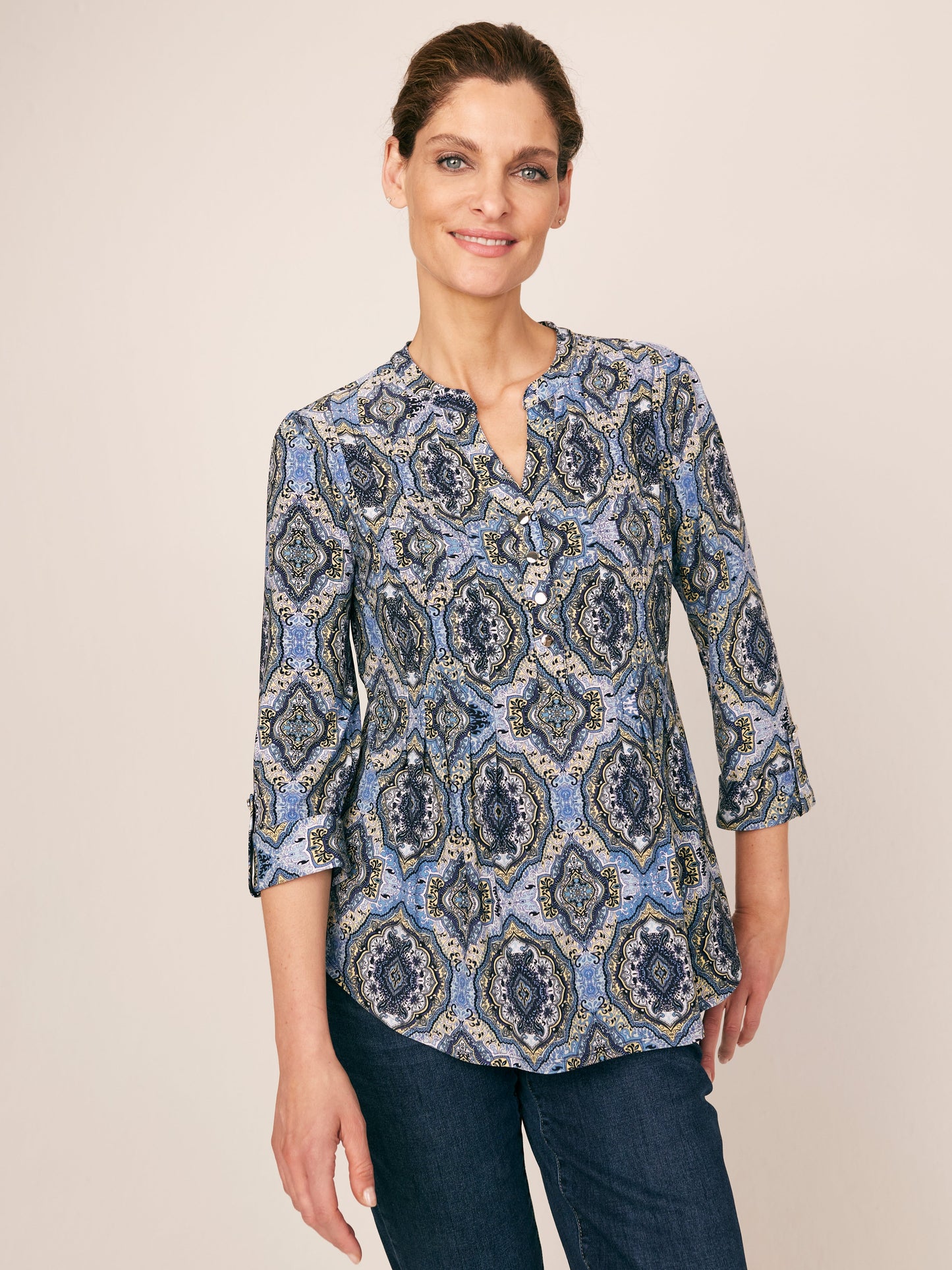 Roz & Ali Blue Yellow Mandala Popover