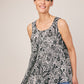 Roz & Ali Sleeveless Paisley Layered Popover