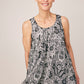 Roz & Ali Sleeveless Paisley Layered Popover