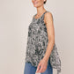 Roz & Ali Sleeveless Paisley Layered Popover