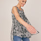 Roz & Ali Sleeveless Paisley Layered Popover