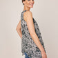 Roz & Ali Sleeveless Paisley Layered Popover