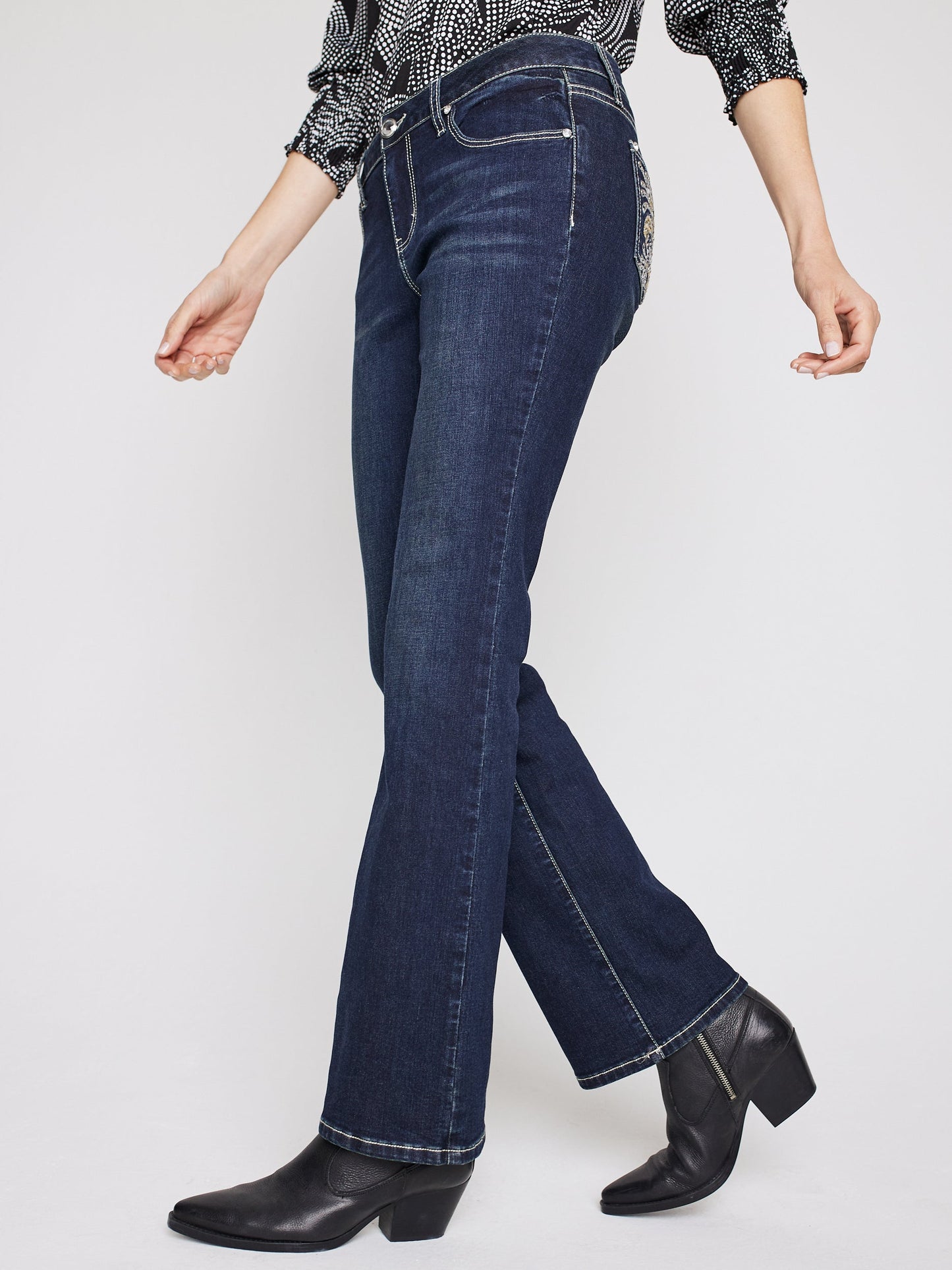 Westport Signature Bootcut Jeans with Bling Back Pocket