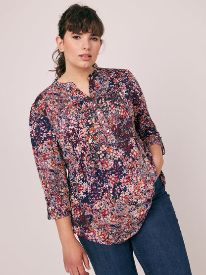 Roz & Ali Ditsy Blossoms Popover - Plus