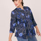 Roz & Ali Navy Paisley & Floral Popover - Plus