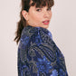 Roz & Ali Navy Paisley & Floral Popover - Plus