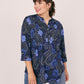 Roz & Ali Navy Paisley & Floral Popover - Plus