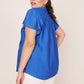 Roz & Ali Cap Flutter Sleeve Plain Popover - Plus