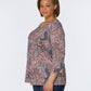 Roz & Ali Rose Paisley Popover - Plus