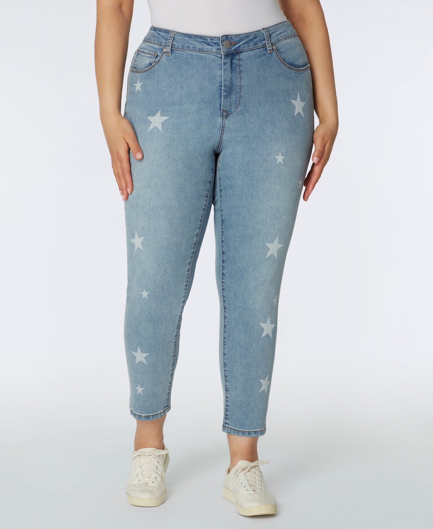 Westport Signature Skinny Jeans with Star Print - Plus