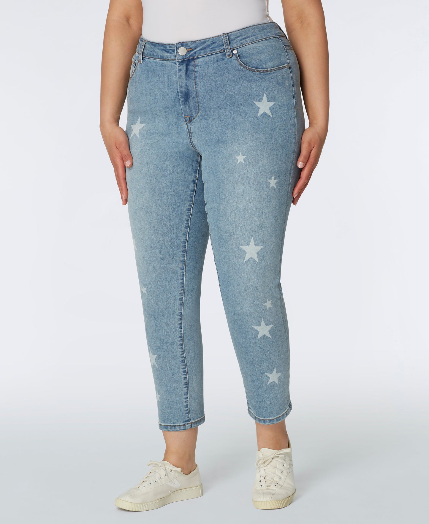 Westport Signature Skinny Jeans with Star Print - Plus