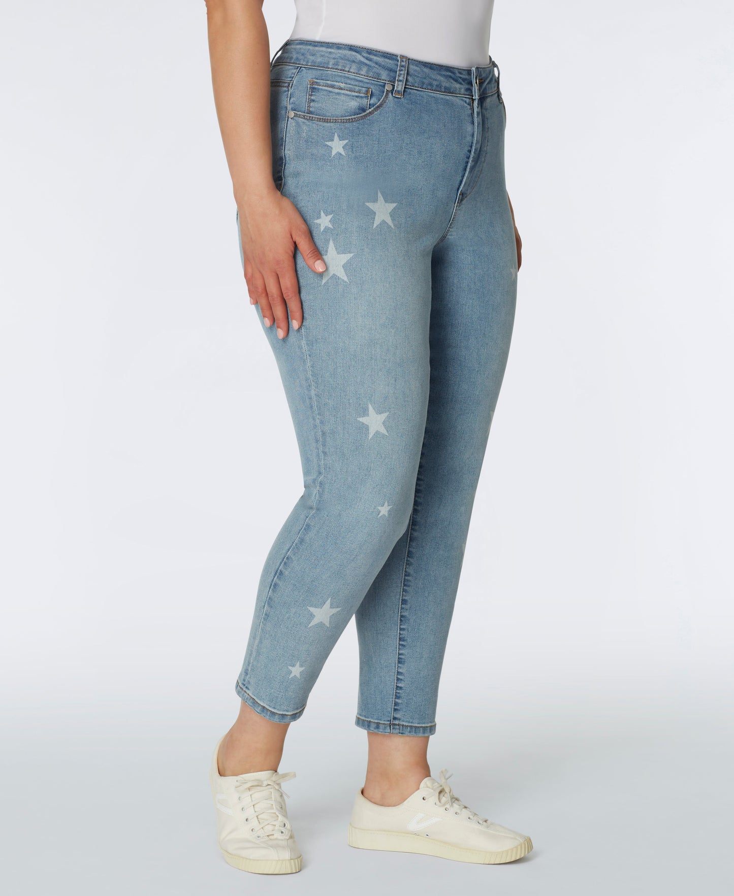 Westport Signature Skinny Jeans with Star Print - Plus