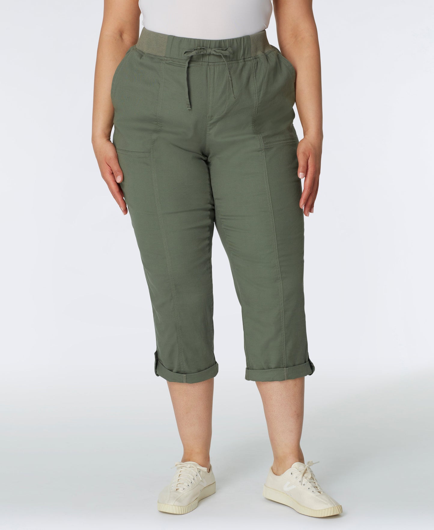 Westport Signature Capri Pants with Knit Waist - Plus