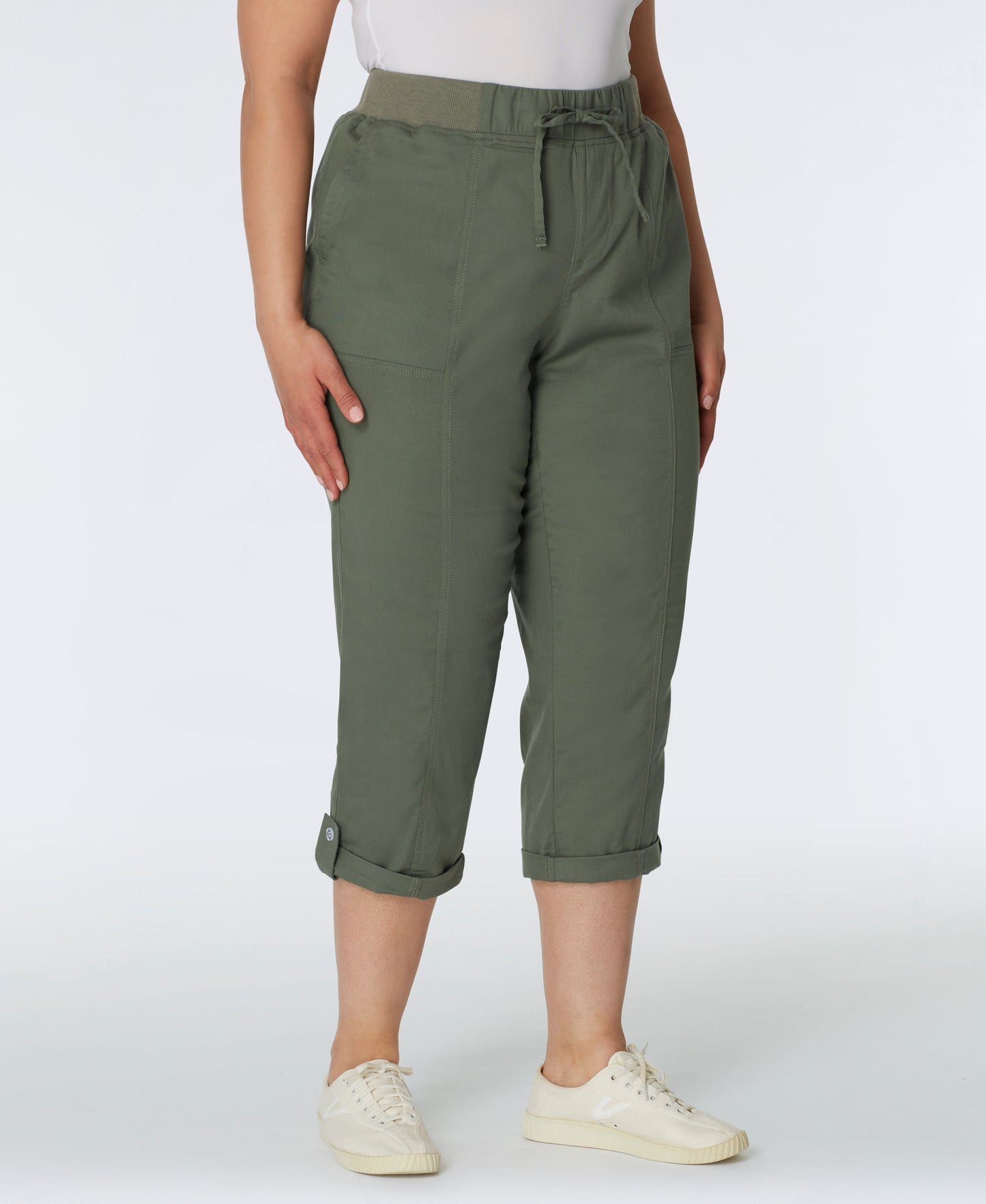 Westport Signature Capri Pants with Knit Waist - Plus