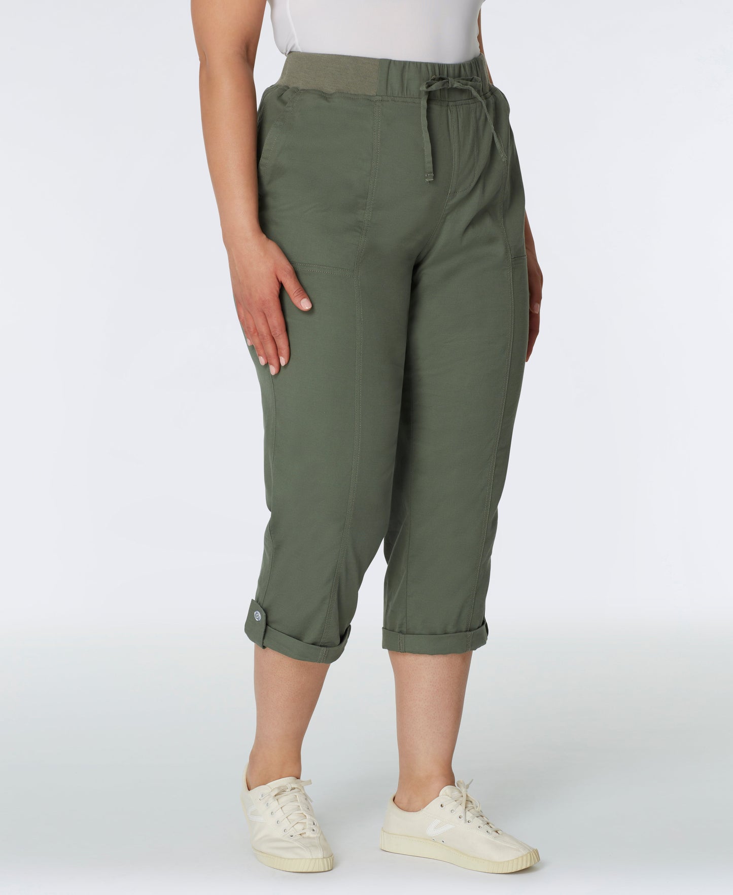 Westport Signature Capri Pants with Knit Waist - Plus