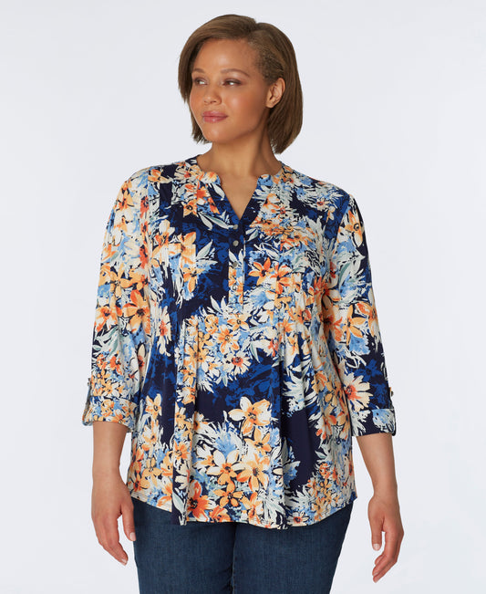 Roz & Ali Geranium Flower Popover - Plus