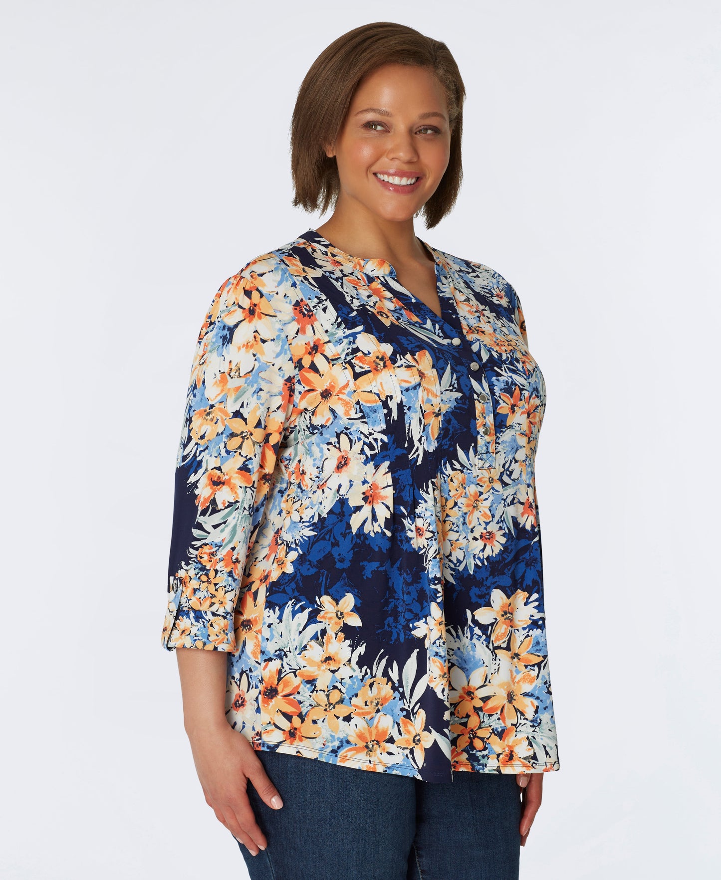 Roz & Ali Geranium Flower Popover - Plus