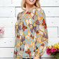 Figueroa & Flower Pleated Print Blouse