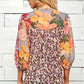 Figueroa & Flower 3/4 Mixed Print Sleeve Blouse