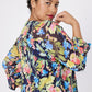 Roz & Ali Floral Mesh Pintuck Popover - Plus