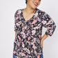 Roz & Ali Floral Diamond Stitch Pintuck Popover - Plus