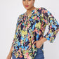 Roz & Ali Floral Mesh Pintuck Popover - Plus