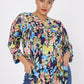 Roz & Ali Floral Mesh Pintuck Popover - Plus