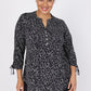 Roz & Ali Hearts Tie Sleeve Popover - Plus