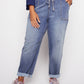 Westport Knit Denim Weekender Sweatpants with Pocket and Drawstring Waist - Plus