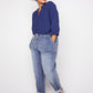 Westport Knit Denim Weekender Sweatpants with Pocket and Drawstring Waist - Plus